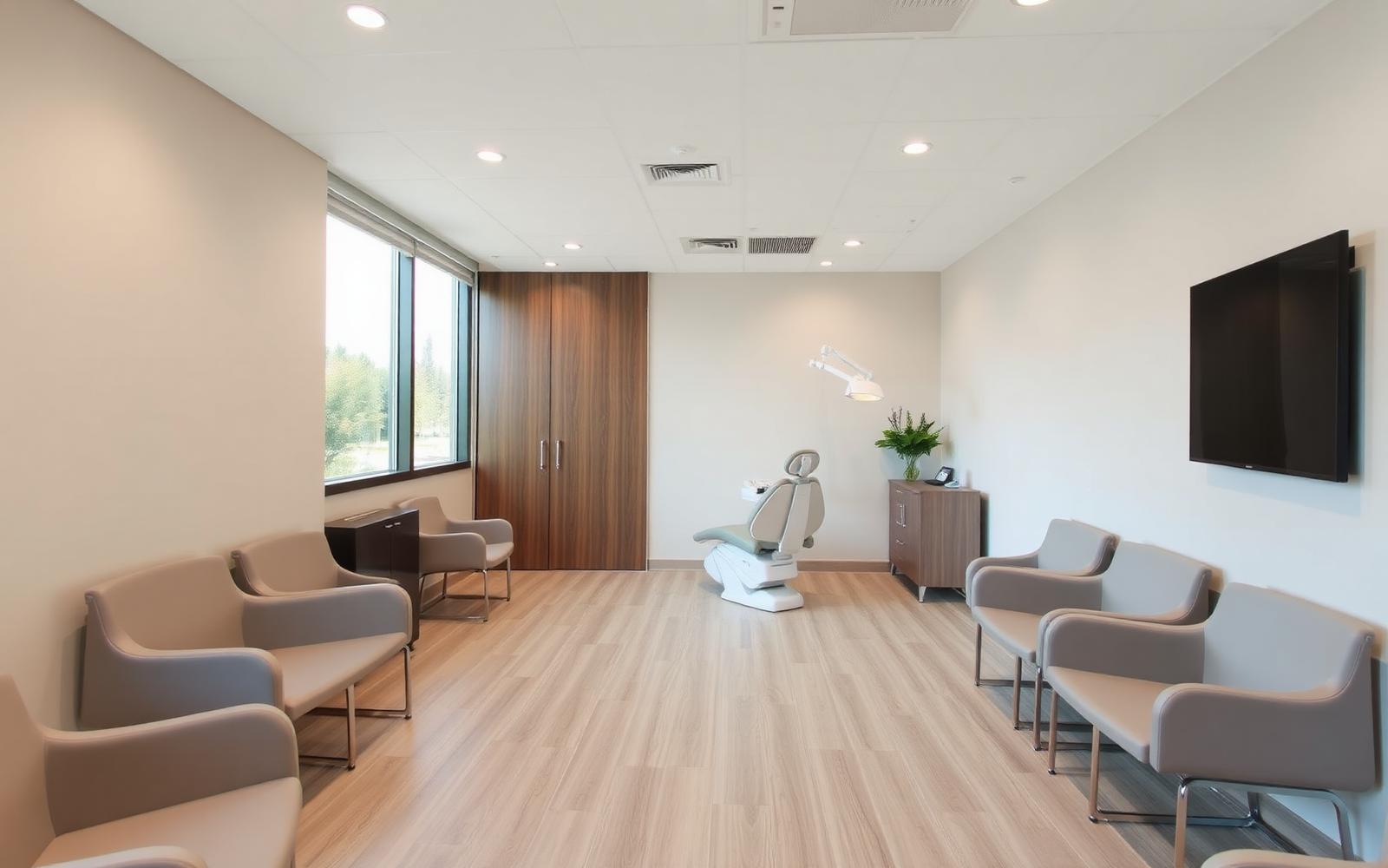 Dental practice waiting area