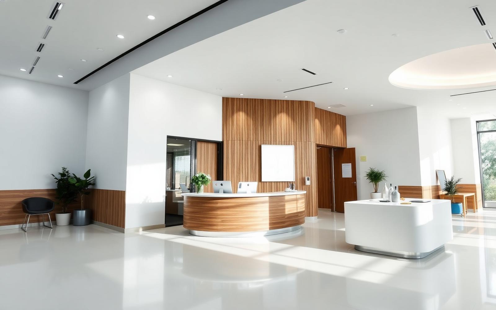Practice reception desk
